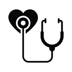 Premium quality icon of heart checkup