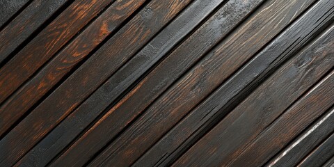 Obraz premium Dark Wooden Plank Texture