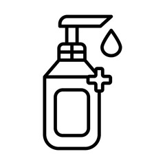 Hand Sanitizer line icon