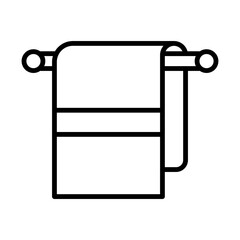 Bath Towel line icon