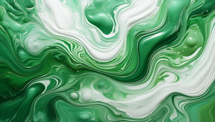 Fototapeta premium abstact paint color of green and white