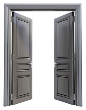 PNG Open double doors inviting entry