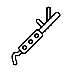 Hair Curler line icon