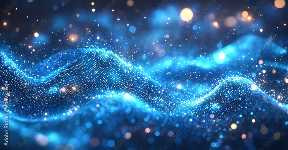 Poster graph animation graphic illustration network connection technology design abstract dot points connec