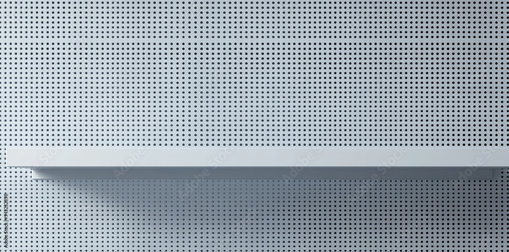 Poster the design template is a 3d image side view of a white grocery retail shelf with a huge shelf talker