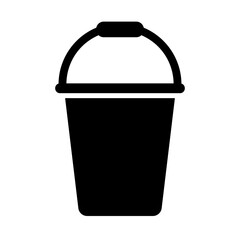 Bucket glyph icon