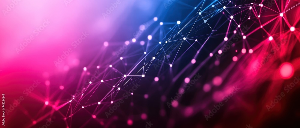 Aufkleber vibrant abstract background featuring interconnected lines and dots, creating a sense of depth and t