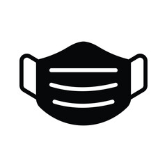 Medical face mask in modern style, covid protection mask