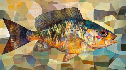 Abstract Fish Artwork