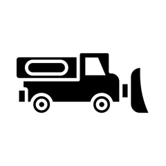 Snow Plow glyph icon