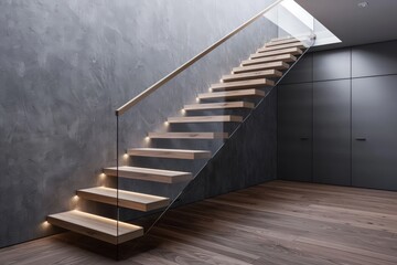 Obraz premium Modern interior of living-room. Beautiful simple AI generated image