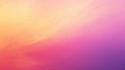 Obraz premium Vibrant sunset sky with gradient colors of pink, orange, and purple clouds Generative AI