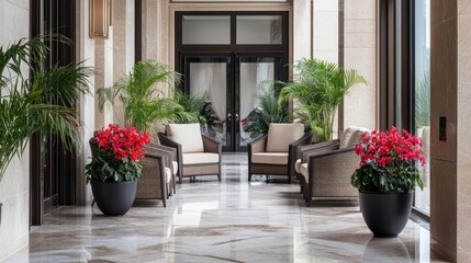 Fototapeta premium Elegant Lobby Interior Design