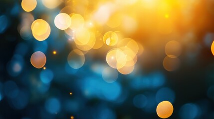 Obraz premium Soft light flares blend in vibrant colors, creating a serene backdrop that evokes a tranquil mood during the early evening