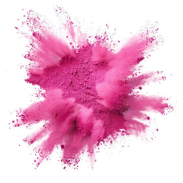 recommend clip art: Vibrant pink powder explosion art