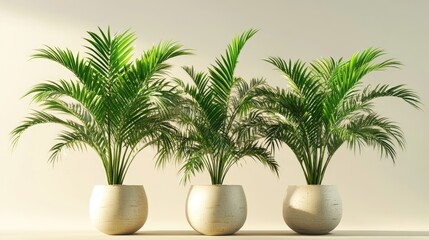 Obraz premium 3D rendering of palm plants
