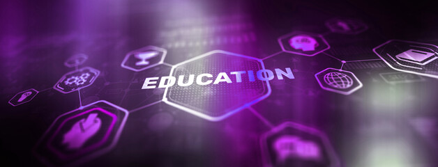 Education E-learning , internet lessons and online webinar internet Technology
