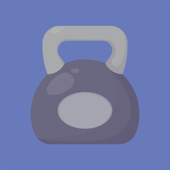 kettlebell weight vector icon. gym fitness kettlebell vector. gym kettlebell icon