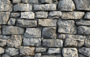 Naklejka premium 3D rendering of a stone dotted wall