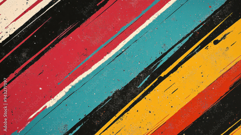 Poster colorful striped background, vibrant background featuring colorful stripes creating a lively pattern