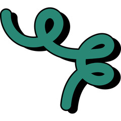 Abstract Retro Squiggly