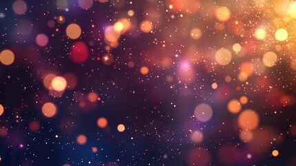 Elegant abstract background with bokeh lights and stars 3D cartoon rendering texture