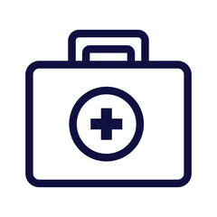 Obraz premium Heart rhythm outline. Medical icon. Vector illustration isolated on white background