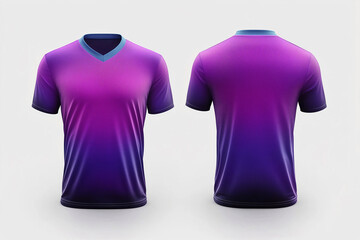 purple jersey template for team club, jersey sport, front and back, Tshirt mockup sports jersey template design for football soccer, racing, gaming, sports jersey
