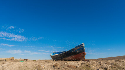 boat on the sand