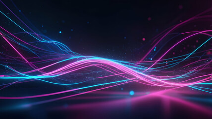 Fototapeta premium abstract background with glowing lines