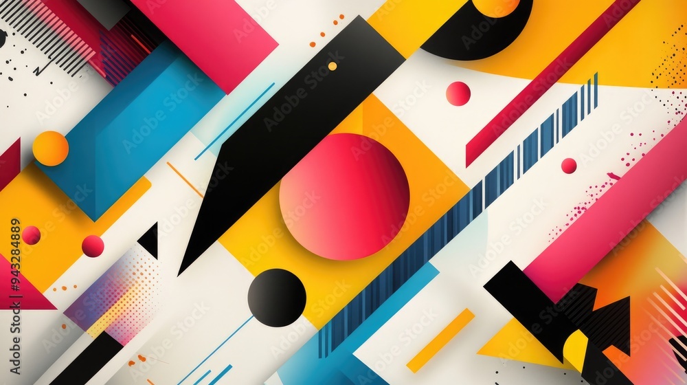 Poster abstract geometric design element