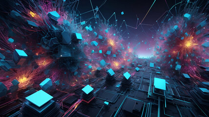 Fototapeta premium abstract technology background