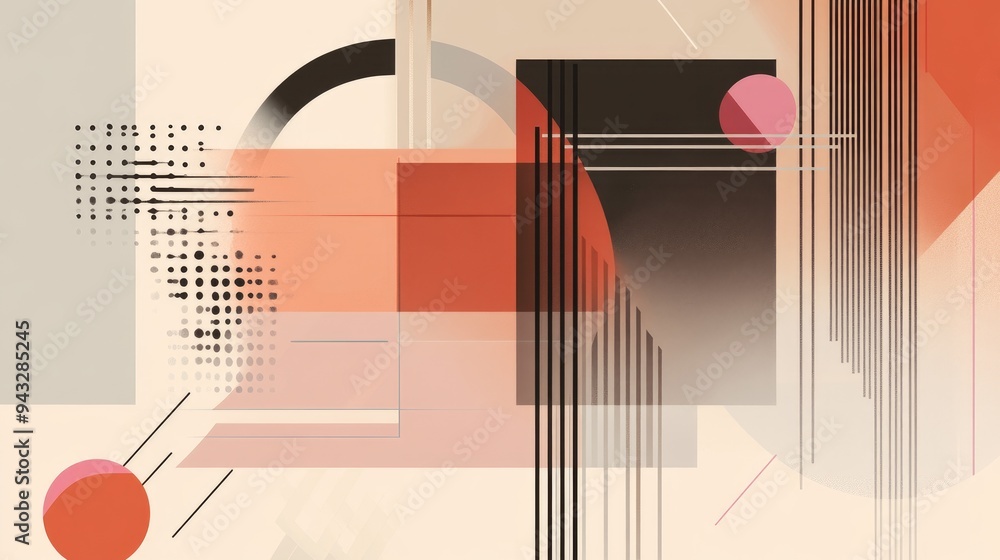 Poster contemporary abstract background featuring sleek geometric lines and patterns
