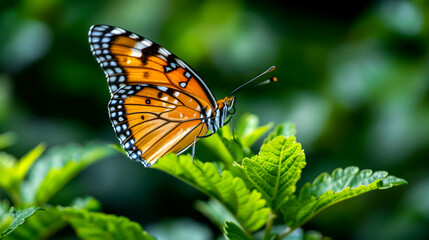 Naklejka premium Close Butterfly Plant