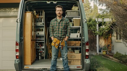 The handyman with toolbelt