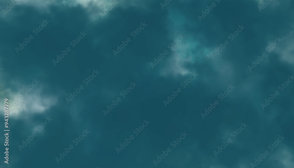 Wall mural blue sky with clouds. abstract background texture. dark grunge background texture. abstract watercol