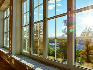 Fototapeta premium Flawless White: Professional Plastic Window Installation for Your Home