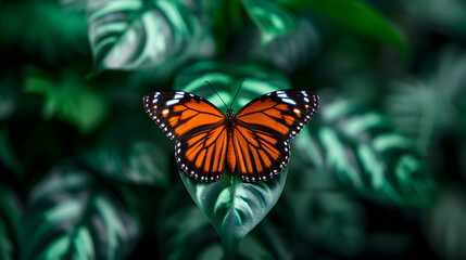 Obraz premium Close Butterfly Plant