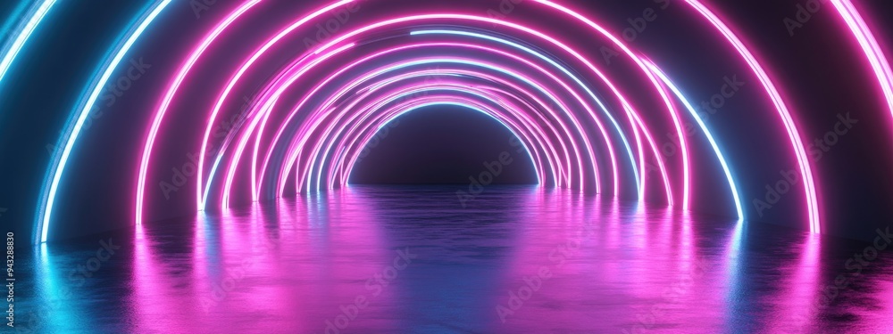 Aufkleber 3D rendering of an abstract background design