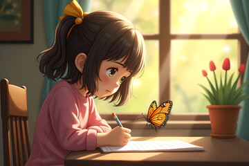 woman reading a book