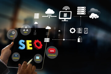 seo content marketing Content Data Blogging Media Publication Information Vision Concept