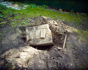 safe buried in the ground