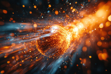 Dynamic abstract depiction of magnets repelling with powerful energy waves,