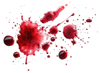 PNG Red liquid splatter on white