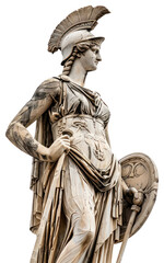 Obraz premium PNG Ancient Greek warrior statue