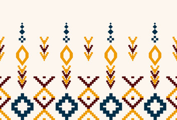 abstract Traditional geometric ethnic fabric pattern ornate elements with ethnic patterns design for textiles, rugs, clothing, sarong, scarf, batik, wrap, embroidery, print, curtain, carpe