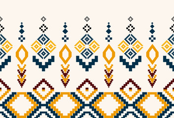 abstract Traditional geometric ethnic fabric pattern ornate elements with ethnic patterns design for textiles, rugs, clothing, sarong, scarf, batik, wrap, embroidery, print, curtain, carpe