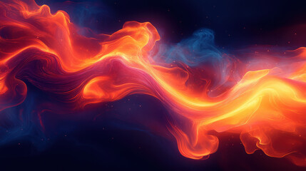 Flame Design,  A vibrant flame artwork featuring glowing orange and red colors on a dark background, perfect for creative projects and visual art applications