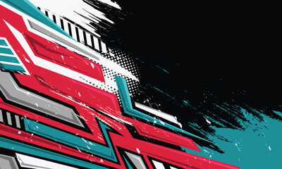 Abstract grunge background for extreme jersey team, racing, cycling, football, gaming, etc