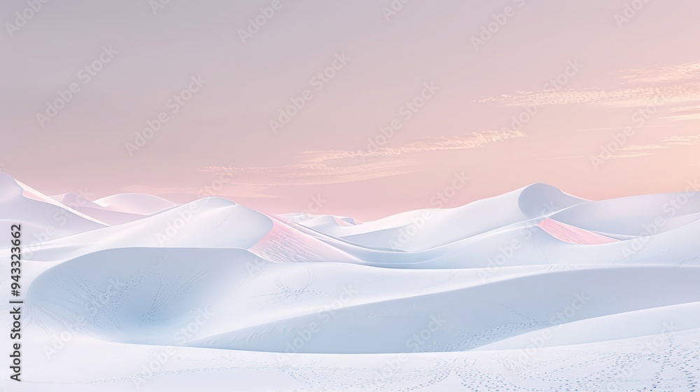 Sticker soft pink desert sky